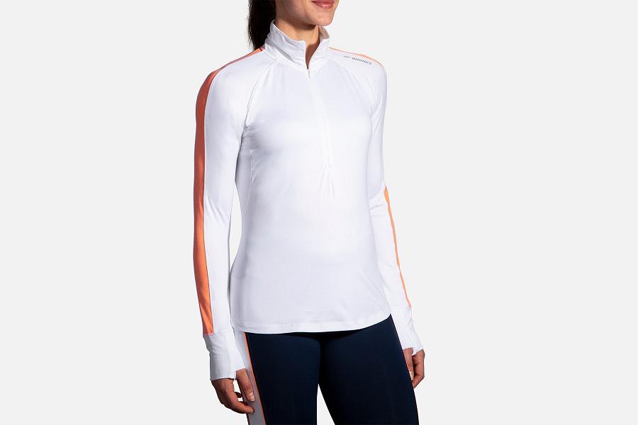 Brooks Dash Women Athletic Wear & Running Hoodie White ZHL950634